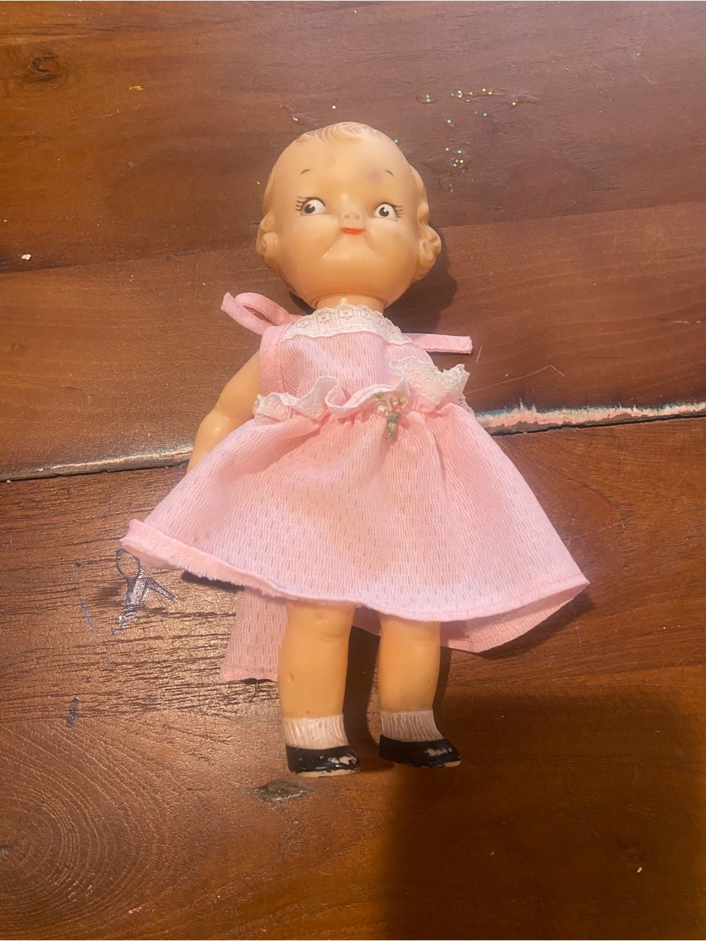 Vintage Ideal Campbells Soup Doll in Pink Dress